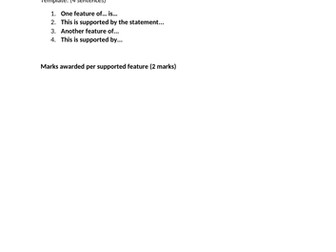 Edexcel GCSE History paper 1 Writing template