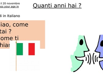 Quanti anni hai?