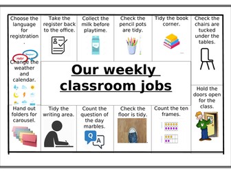A3 Classroom Jobs List