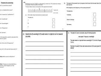 Waves Double Sided A3 Revision Mats