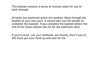 AQA Physics GCSE Paper 1 Revision Booklet