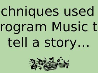 Lesson on composing program music