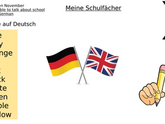 School subjects German