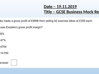 GCSE Business Revision Paper 2 - Operation, finance, influences on business .