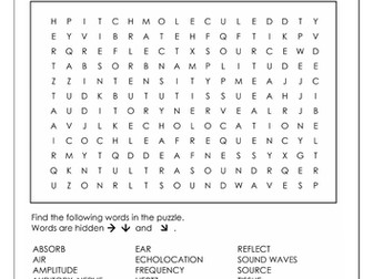 Sound - Word Search