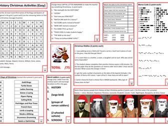 History Christmas Activities