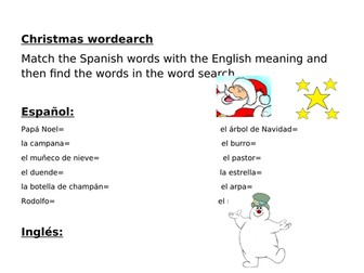 Christmas Wordsearch - Spanish