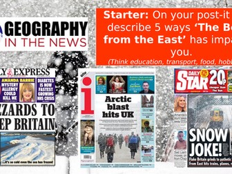 Beast from the East - GCSE Taster Lesson