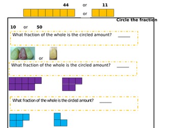 Fractions vs wholes