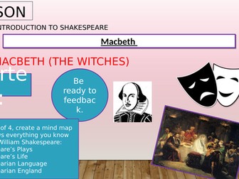 Year 7 /8 Macbeth Drama Power Point Slides