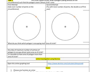 Limits Investigation (Calculus 1)