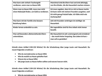 Vorteile und Nachteile der Hausarbeit