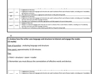 Edexcel Language Paper 2 Texts and Resources