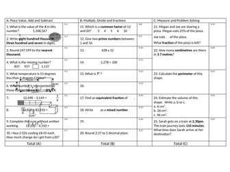 Math quiz Year 5