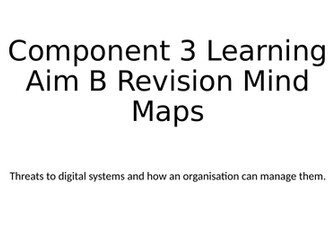 BTEC DIT Component 3 Learning Aim B Revision Mind Maps