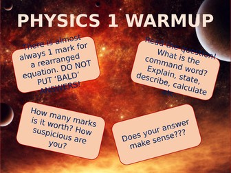 GCSE Physics Warmup (Triple)