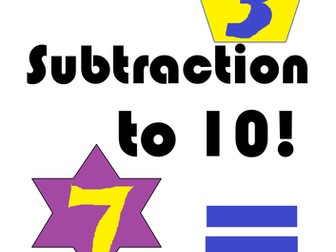 Subtraction to 10 Booklet - (Minus, Take Away, Subtraction)