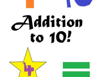Addition to 10 Booklet - (Adding, Plus)