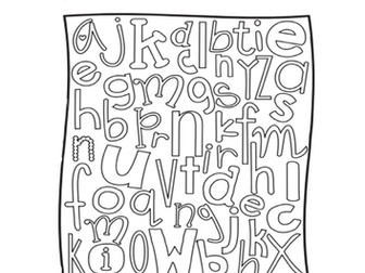 numbers, letters and shapes