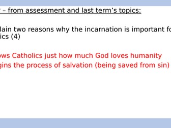 Edexcel Mary as a Model for the Church