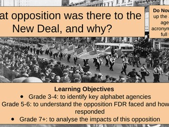 Opposition to the New Deal lesson pack