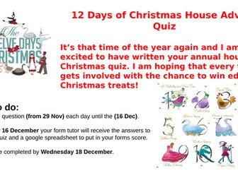 12 days of Christmas quiz