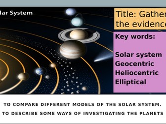 Gathering evidence lesson 1