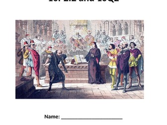 Merchant of Venice workbook