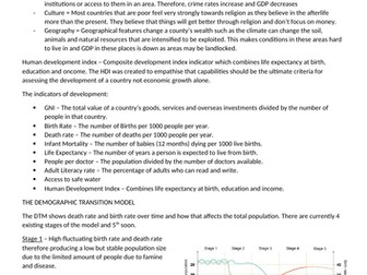 AQA GCSE GEOGRAPHY - Changing Economic World