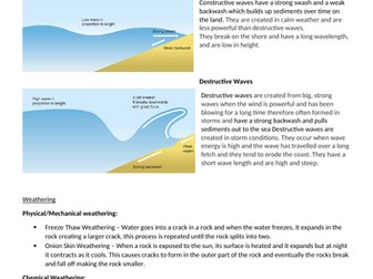 GCSE AQA GEOGRAPHY - Physical landscapes in the UK (Coastal Landscapes in the UK)