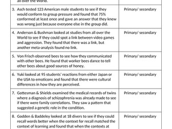 overlearning activity for primary/secondary data