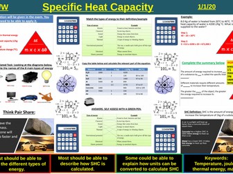 Specific Heat Capacity ( SHC - Energy Changes in Systems) | AQA P1 4.1 4.3 | New Spec 9-1 (2018)