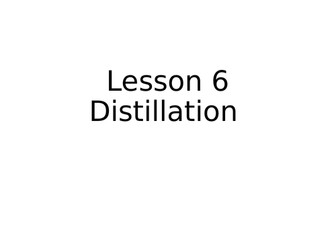 KS3 lesson on distillation