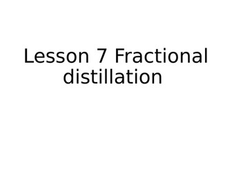 KS3 lesson fractional distillation