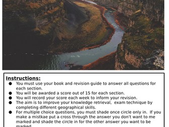 AQA Rivers Homework & Revision Booklet