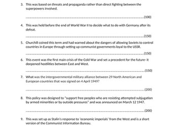 Cold War in Europe revision