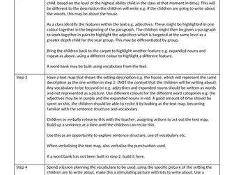 medium term plan teaching sequence setting description KS1 / lower KS2