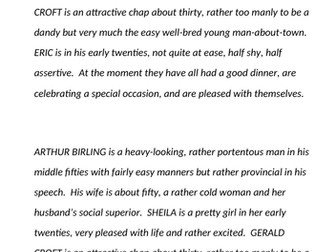 Full An  Inspector Calls SOW Powerpoints