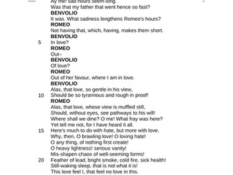 Romeo & Juliet Revision Lessons