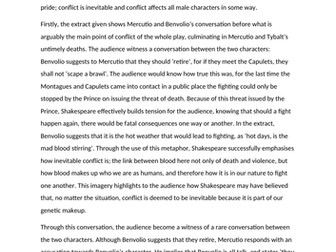 Grade 9 Romeo and Juliet essay: Conflict