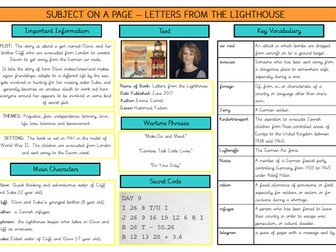 Book organiser Letters from the Lighthouse