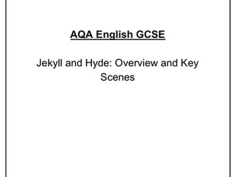 Dr Jekyll and Mr Hyde Revision Pack - AQA