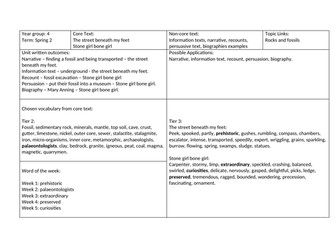 Stone Girl, Bone Girl, Planning Overview