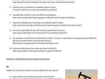 Inverse Proportion (without k)