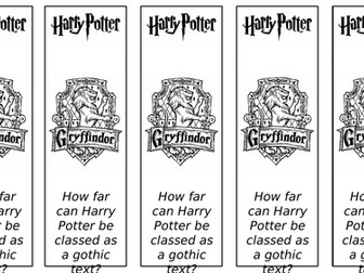 KS3 Gothic: Can Harry Potter be classed as a Gothic text?