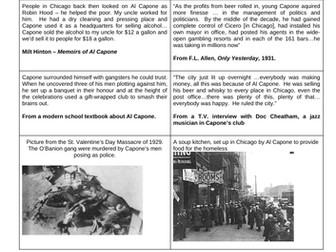 KS3 History America: Al Capone