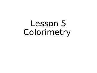 Colorimetry - A Level Chemistry