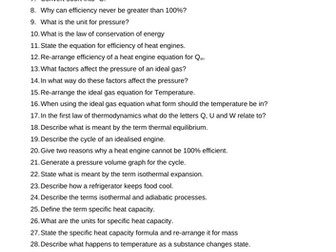 Unit 5 Physics revision