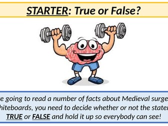 KS4 AQA History: Medieval and Renaissance Surgery