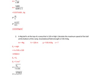 Multi- step equation AQA 5 mark calculation practice